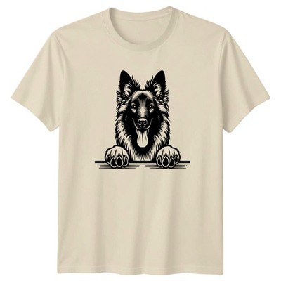 Deutscher Schäferhund Pfoten Tier Grafik Herren T-Shirt Damen Tee