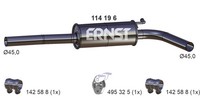 Ernst MittelschalldäMpfer FüR Vw Polo V Seat Ibiza Iv Skoda Fabia Ii