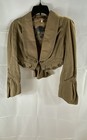 DKNY Women's Picasso Pink Cropped Suit Jacket Blazer Gold Buttons Sz 8 — photo 1