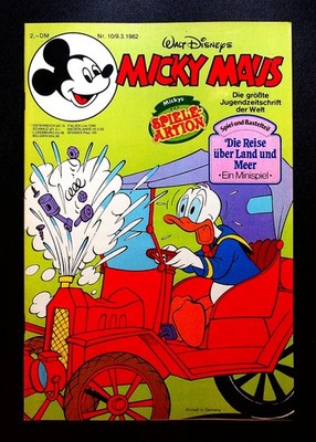 Micky Maus Nr. 10 / 1982 (Ehapa) Spiel-und Bastelteil + Schnipp! (Kst. 03)