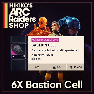 ARC Raiders | 6x Bastion Cell | Fast & Secure | XBOX PS PC 