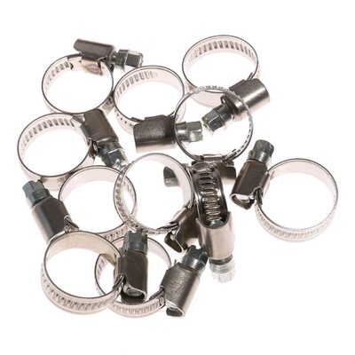 Schlauchschelle SKL 1220-W2 (10 St.)12- 20 mm Schneckengewindeschelle Chromstahl
