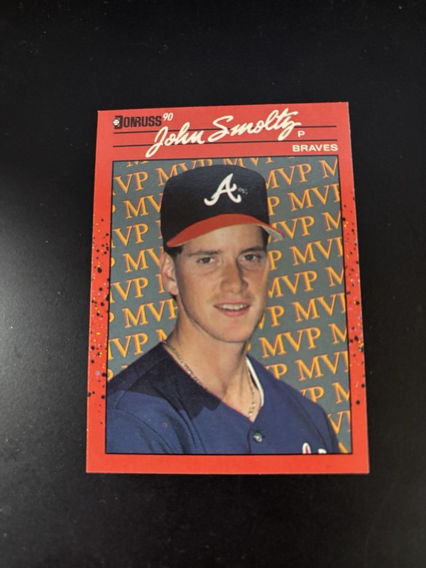 1989 Leaf- John Smoltz (picture of Tom Glavin) #BC-12