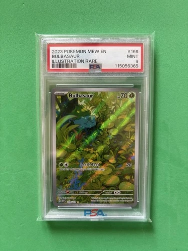 Pokémon TCG Bulbasaur Scarlet & Violet Holo Illustration Rare Card PSA 9