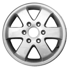 02353 Reconditioned 16X6.5 Alloy Wheel Rim Medium Silver Painted w/Machined