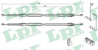 LPR Bremsseil Seilzug Feststellbremse C0285B FüR Ford Connect Transit Tourneo