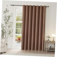 Room Divider Curtain 84 Inches Long, Wide 100"W x 84"L Pack of 1 Cappuccino