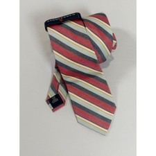 Lot of 2 Kids Ties Saddlebred Striped Red Blue Birdy Grey Sea Glass Matte Green