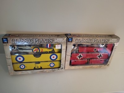 Aurplane Model Kit NewRay Classic Plane Fokker DR-1 Red Spad S.VII Classic Plane