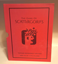 The Game of Scattergories Vintage Bookshelf Edition WS Game Company Board Game