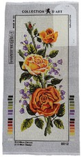 needlepoint Tapestry Gobelin Canvas Only 30x60 Cm Roses Rto