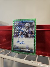 2024 Topps Chrome Rookie Autographs Dillon Johnson Green Geometric Refractor /99