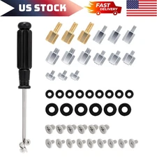 46PCS NVME M.2 SSD Mounting Screws M.2 SSD Screw Kit for Asus Gigabyte ASRock