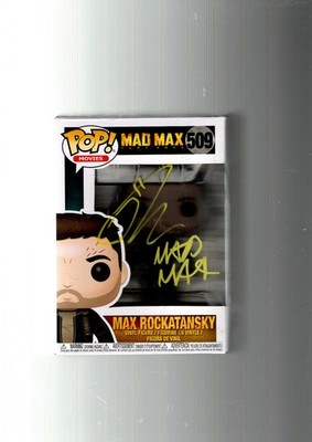 Tom Hardy signed Autogramm Mad Max Fury Road Funko Pop 509