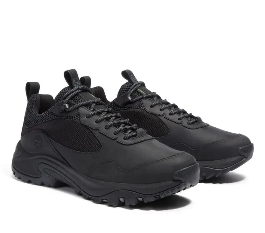 TIMBERLAND MEN'S MT. MADDSEN PEAK LOW LC WATERPROOF BLACK FULL GRAIN A6DWJ-W02