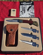 Case XX Changer Folding Knife Gift Set Rosewood Never Used Saw Drop Utility EXC