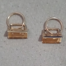 100x 1.25 Inch Key Fob Hardware w/ Key Rings - Gold Finishes - Wristlets