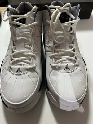 #ad #ad Nike Air Jordan Pure Pressure White Black Cement Grey Size 11.5 Missing Insoles $100.00