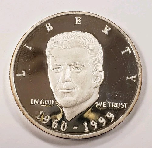 1 oz .999 Silver Round PROOF - JFK Jr John Kennedy Jr - SKU-Q3040