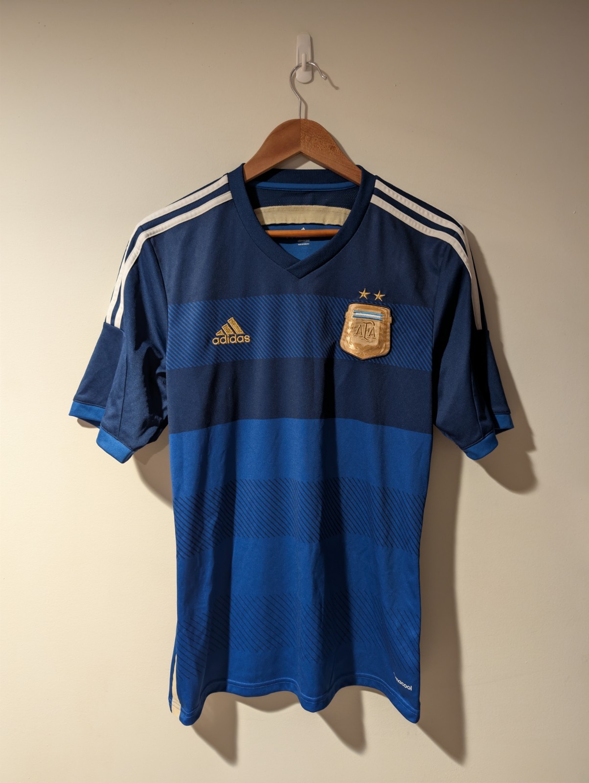 ARGENTINA 2014 2015 AWAY FOOTBALL SHIRT SOCCER JERSEY ADIDAS G75187 MEDIUM