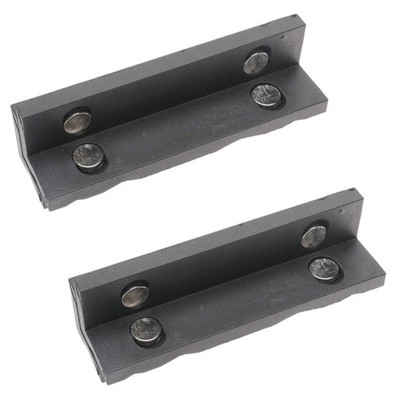 4'' Vise Jaws Pads with magnetic,for Any Metal Bench Vice,Set of 2,Black