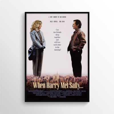 1989 WHEN HARRY MET SALLY - Film Film Poster Druck A3 A4 A5 - Wohndeko