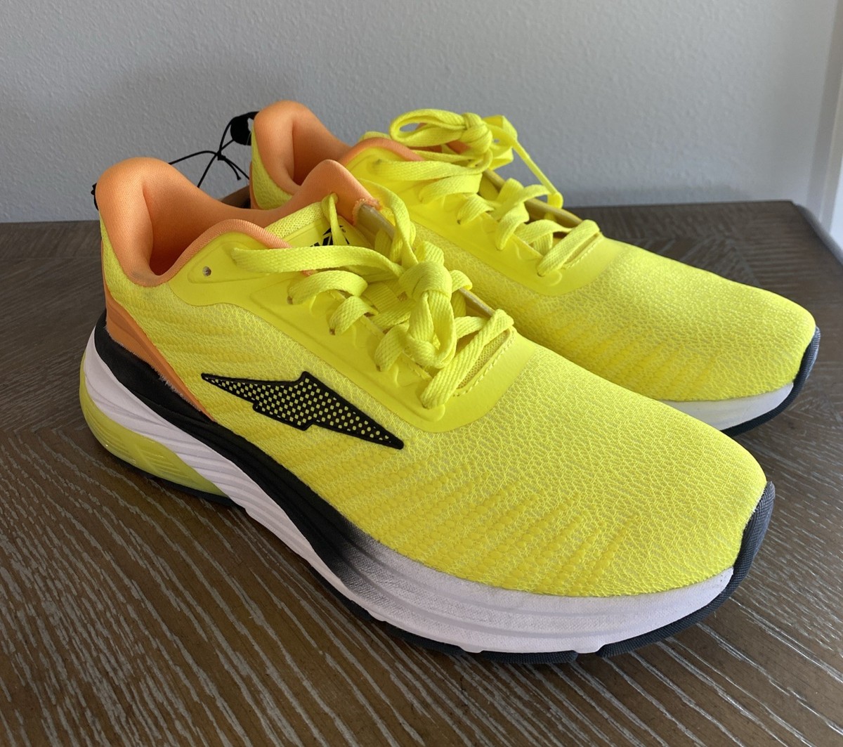 Avia Men's Hypersonic Gel Running Sneakers Shoes Yellow Black Trim