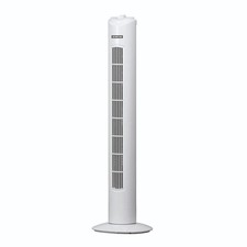 Status 32-Inch Tower Fan with 3 Speed Settings, Oscillating 32 inch, White - NEW