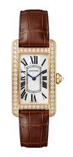 Cartier Tank Americaine 19x35mm WB707231 18K Yellow Gold Men's Watch
