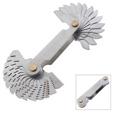28pcs/set Thread Gauge SAE Whitworth 55 Degree Screw Pitch Gauge Range: 4G-62G