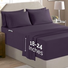 Elegant Comfort Luxury Soft 6-Piece 1500 Premium Hotel Quality Bed Sheet Set
