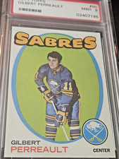 1971 Topps #60 GILBERT PERREAULT PSA 9 BUFFALO SABRES 2nd year French Connection