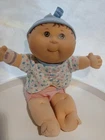 Vtg Cabbage Patch Kids Teeny Tiny Preemie Girl Baby Doll Brown Hair/Eyes 1992