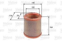 Luftfilter Valeo 585602 FÜR CitroËN Peugeot Ansaugluftfilter
