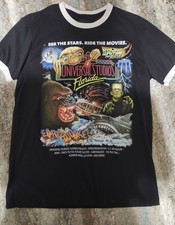 Universal Studios Men's Black Movie Graphic Cotton Blend Crew Neck Short Sleeve  