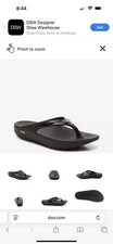 OOFOS OOriginal Black Recovery Sandals Women’s Size 10 EU 41 – Excellent