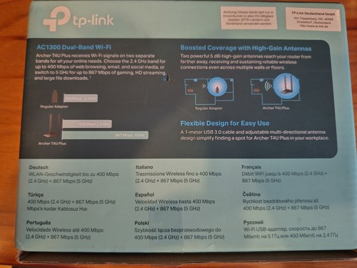 TP Link AC1300 Archer T4U Plus - Bild 3 von 4
