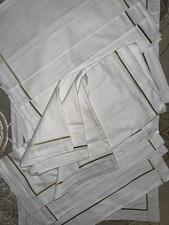 4x Hotel Cotton Oxford Pillowcase Large Cotton embroidered   Soft Pillow Case