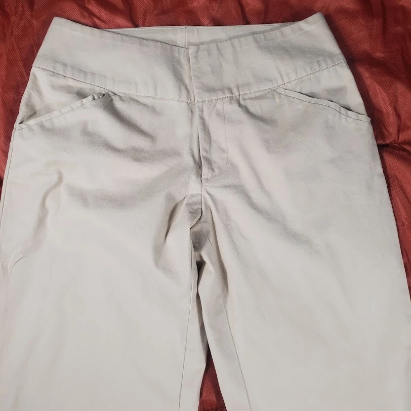 Pantalones Boston Proper color caqui tostado. Pierna ancha tiro alto talla 2 excelente estado Foto 4 de 4