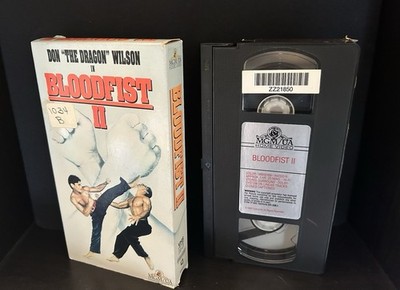 Bloodfist 2 VHS Video Tape vtg Martial Arts Movie Don Dragon Wilson Rina Reyes