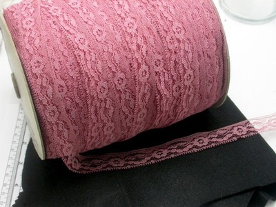 Lace 3/4'' 19mm Rose 392 Yard roll Picot Edge Medium Stiff