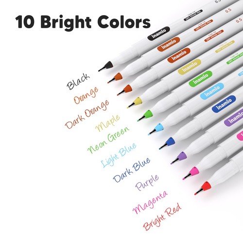 Dry Erase Markers Fine Tip - 0.5Mm Whiteboard Markers - Ultra Thin Fine Point - Picture 4 of 6