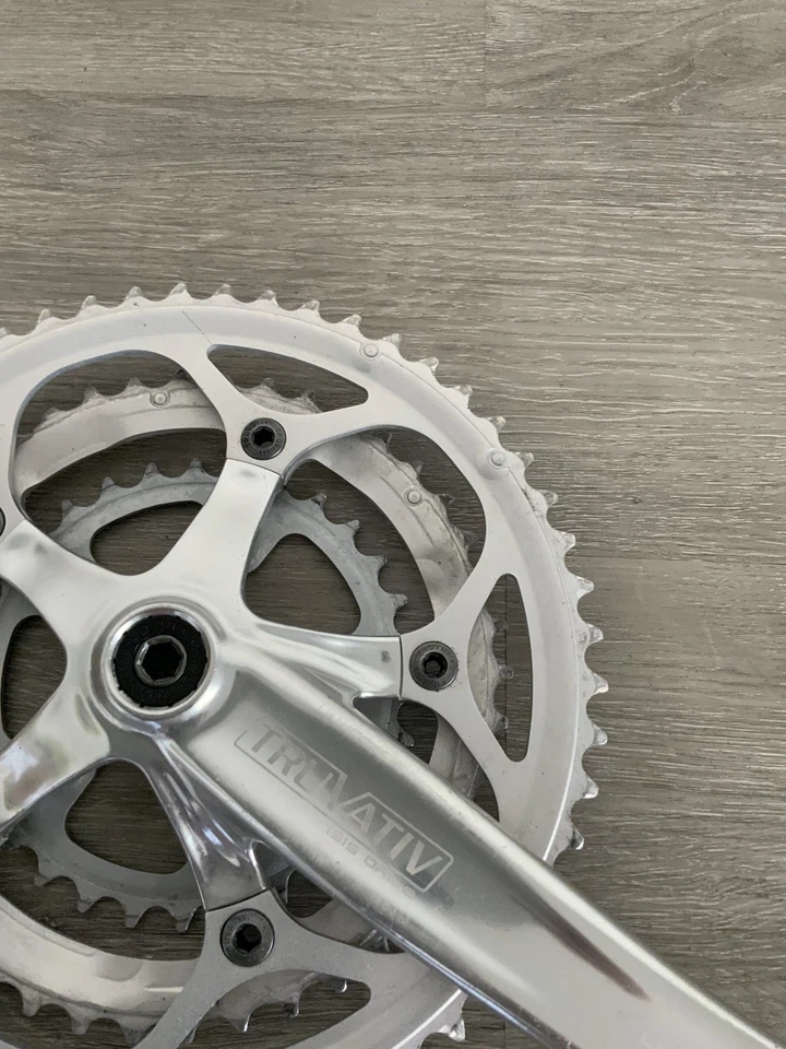 TRUVATIV ELITA CRANKSET TRIPLE 52-42-30 TOOTH 10 OR 9 SPEED 175 MM ARMS - Image 3 of 4