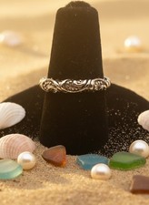 925 Silver Filigree Ring Size 5