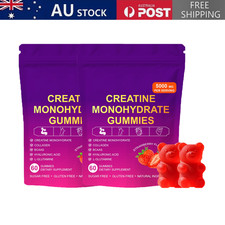 Creatine Monohydrate Gummies for Daily Pre & Post Workout Recovery, Sugar-Free