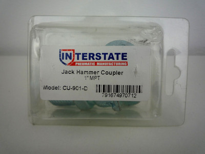 INTERSTATE PNEUMATICS CU-901-D JACK HAMMER KUPPLUNG 1'' MPT NEU & VERSIEGELT