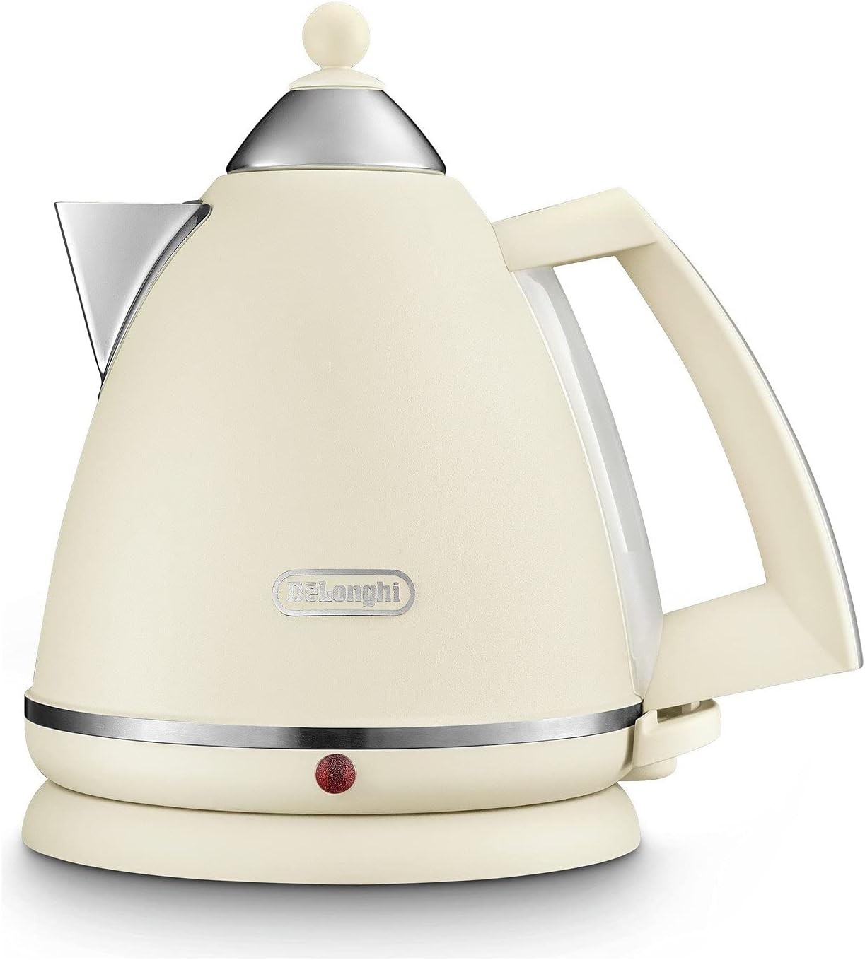 De'Longhi Argento Flora KBX3016.BG Kettle with 1.7L Capacity, 360 Swivel Base