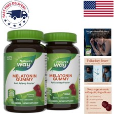 Delicious Strawberry Melatonin Gummies - Natural Sleep Aid, 120 Count x3 Packs