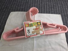 Baby Hangers Children's Kids Plastic Clothes Hangers 11.5 Inch Kid Tuf Pink