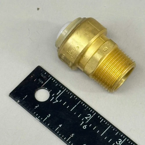 JONES STEPHENS (3 Pack) Plumbite Push On Male Adapter 3/4"x3/4" Brass C77418LF - Picture 7 of 7